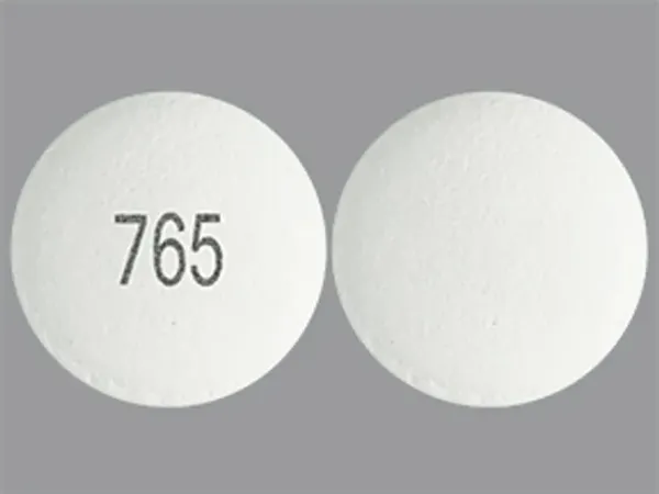 Pill 765 White Round is Paliperidone Extended-Release