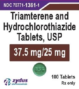 Hydrochlorothiazide and triamterene 25 mg / 37.5 mg 856