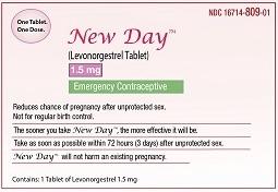 Pill 15 is New Day levonorgestrel 1.5 mg