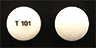Pill T101 White Round is Bupropion Hydrochloride Extended-Release (XL)