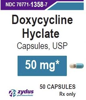 Doxycycline hyclate 50 mg CHL D75