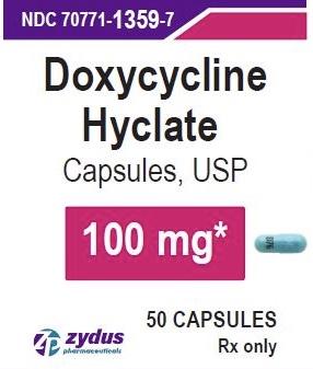 Doxycycline hyclate 100 mg CHL D76