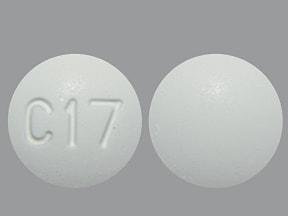 Pill C17 White Round is Acetaminophen, Butalbital and Caffeine