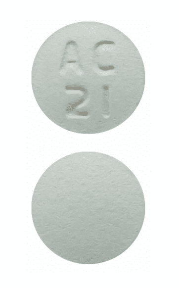 Pill AC 21 Green Round is Teriflunomide