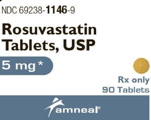 Pill AA 92 Yellow Round is Rosuvastatin Calcium