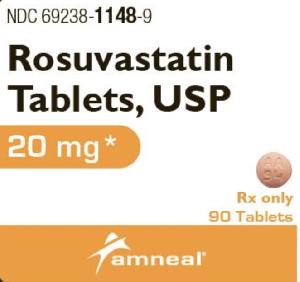 Pill AA 94 Pink Round is Rosuvastatin Calcium