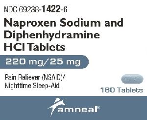 Pille AC37 ist Diphenhydraminhydrochlorid und Naproxen-Natrium 25 mg / 220 mg