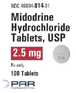 Pill P 814 White Round is Midodrine Hydrochloride