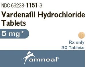 Vardenafil hydrochloride 5 mg AC 18