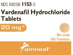 Vardenafil hydrochloride 20 mg AC 20