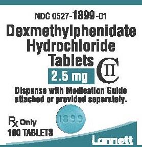 Pill LCI 1899 Blue Round is Dexmethylphenidate Hydrochloride