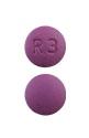 Pill R3 Purple Round is Ropinirole Hydrochloride