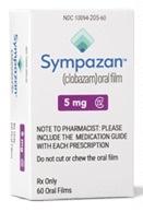 Pill C5 White Rectangle is Sympazan (Oral Film)