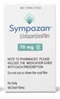 Pill C10 White Rectangle is Sympazan (Oral Film)