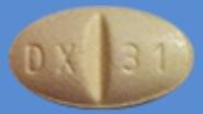 Pill DX 31 Yellow Elliptical/Oval is Isosorbide Mononitrate Extended Release