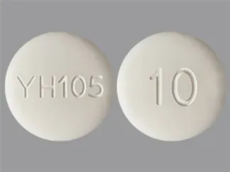 Pill YH 105 10 White Round is Potassium Chloride Extended-Release