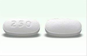 Pill 250 White Elliptical/Oval is Atorvastatin Calcium