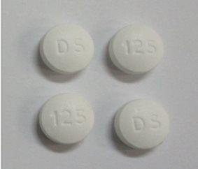 Pill DS 125 White Round is D-Penamine