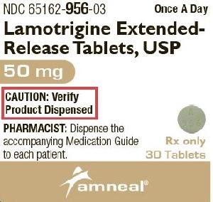 Lamotrigine extended-release 50 mg A 956