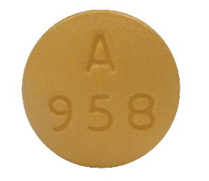 Pill A 958 Beige Round is Lamotrigine Extended-Release