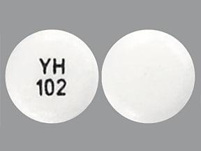 Pill YH 102 White Round is Bupropion Hydrochloride Extended-Release (XL)
