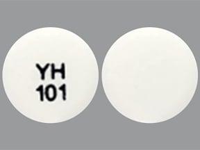 Pill YH 101 White Round is Bupropion Hydrochloride Extended-Release (XL)