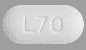 Pill L70 White Capsule/Oblong is Azithromycin Monohydrate
