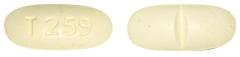 Acetaminophen and hydrocodone bitartrate 325 mg / 10 mg T 259