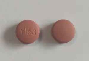 Pill Y163 Red Round is Felodipine Extended-Release