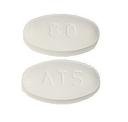 Pill ATS 80 White Oval is Atorvastatin Calcium