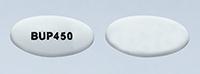 Pill BUP450 White Oval is Bupropion Hydrochloride Extended-Release (XL)