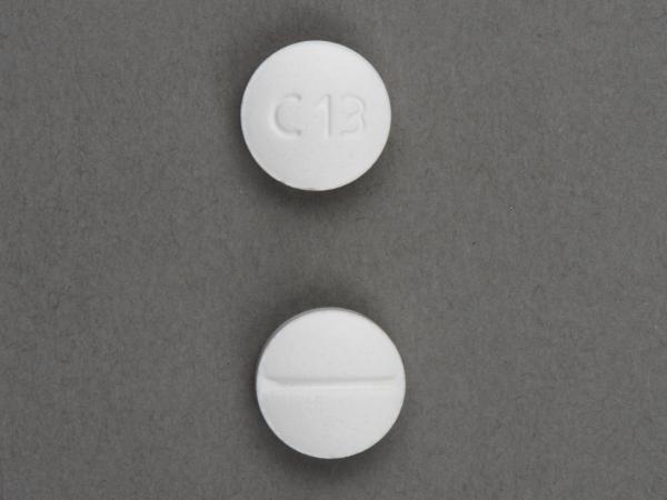 Pill C 13 White Round is Glyburide