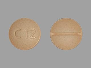 Pill C 12 Peach Round is Glyburide