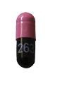 Pill 263 Black Capsule/Oblong is Lansoprazole Delayed-Release