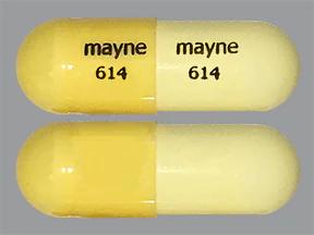 Pill mayne 614 mayne 614 Yellow Capsule/Oblong is Methylphenidate Hydrochloride Extended-Release (LA)