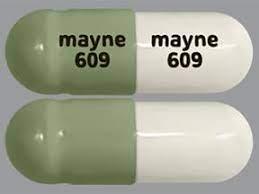 Pill mayne 609 mayne 609 Green & White Capsule-shape is Methylphenidate Hydrochloride Extended-Release (LA)