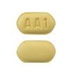 Pill AA1 Yellow Six-sided is Prasugrel Hydrochloride