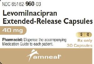 Levomilnacipran extended-release 40 mg AN 414