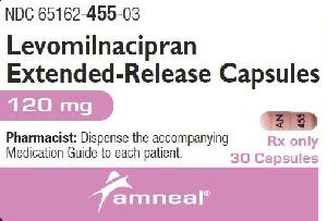 Pill AN 455 Pink Capsule/Oblong is Levomilnacipran Extended-Release