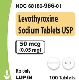 Levothyroxine sodium 50 mcg L 16