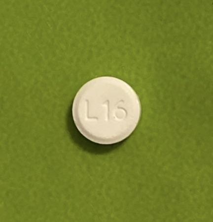 Pill L 16 White Round is Levothyroxine Sodium