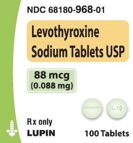 Levothyroxine sodium 88 mcg L 19