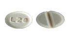 Pill L 20 Yellow Round is Levothyroxine Sodium