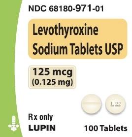 Levothyroxine sodium 125 mcg L 22