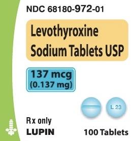 Levothyroxine sodium 137 mcg L 23