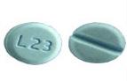 Pill L 23 Blue Round is Levothyroxine Sodium