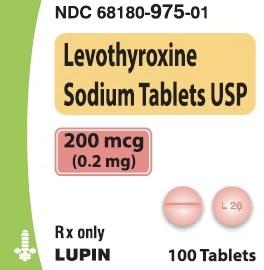 Levothyroxine sodium 200 mcg L 26