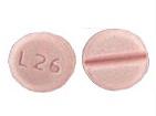 Pill L 26 Pink Round is Levothyroxine Sodium