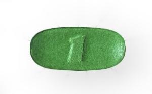 Pill 1 Green Capsule/Oblong is One-A-Day Men's Pro Edge