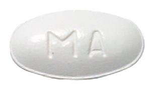 Pill MA 3 White Oval is Atorvastatin Calcium